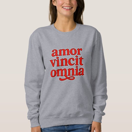 Amor vincit omnia sweatshirt (Vorderseite)