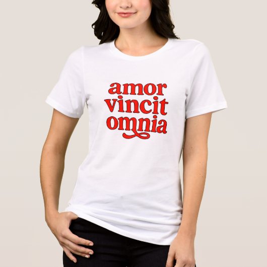Amor vincit omnia Tri-Blend shirt (Vorderseite)