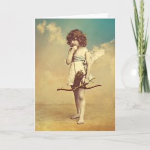 Amor-Vintages photographisches Bild Feiertagskarte