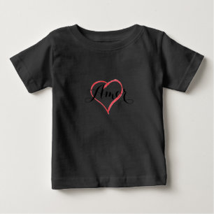 Amor with Heart - Anpassen Baby T-shirt