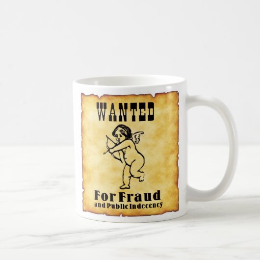 Amor wollte Plakat Kaffeetasse (Rechts)