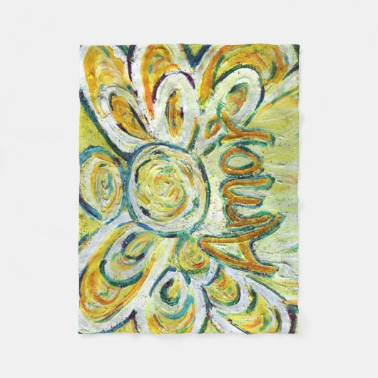 Amor Word Guardian Angel Custom Fleece Blanket (Vorderseite)