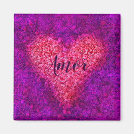 Amor y corazon iman magnet