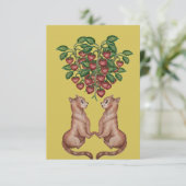 amor y frutillas einladung (Stehend Vorderseite)