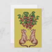 amor y frutillas einladung (Vorne/Hinten)