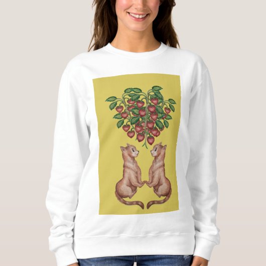 Amor y frutillas sweatshirt (Vorderseite)