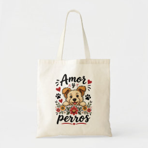 Amor y Perros Lustiges Hunde-Liebhaber-Design Tragetasche