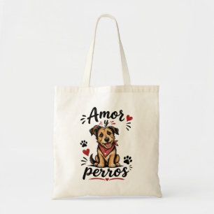 Amor y Perros Lustiges Hunde-Liebhaber-Design Tragetasche