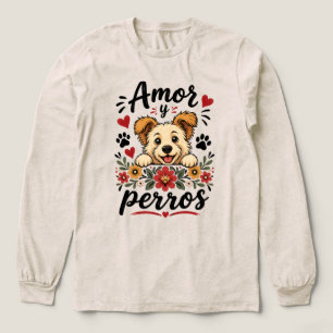Amor y Perros Lustiges Hunde-Liebhaber-Design Tri-Blend Shirt