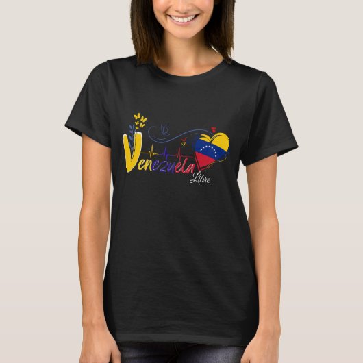 Amor y Unión Venezuela & USA T-Shirt (Vorderseite)