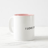 Amor Zweifarbige Tasse (Vorderseite Links)