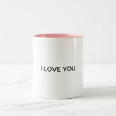 Amor Zweifarbige Tasse (Mittel)