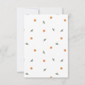 Amore & Aranci | Monogram Wedding RSVP Karte (Rückseite)