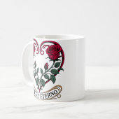 Amore Eterno Romantic Morning Rose Kaffeetasse (Vorderseite Links)