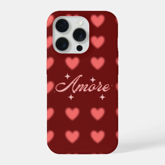 Amore Heart Pattern phone case | Tough Phone Case iPhone Hülle (Rückseite)