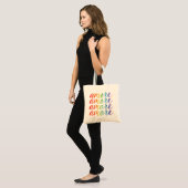 Amore in Regenbögen Tragetasche (Vorderseite (Model))