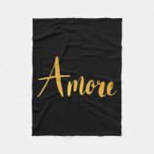 Amore - Italian Love Valentine's Day  Fleecedecke (Vorderseite)