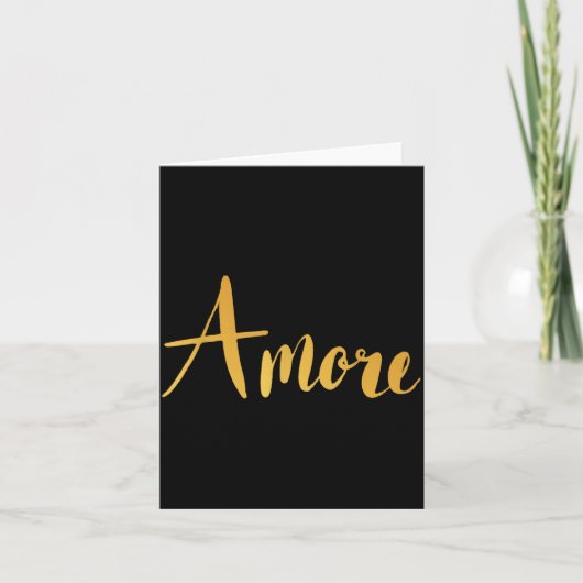 Amore - Italian Love Valentine's Day Karte (Vorderseite)