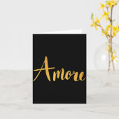 Amore - Italian Love Valentine's Day  Karte (Gelbe Blume)
