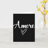 Amore - Italian Love Valentine's Day  Karte (Gelbe Blume)