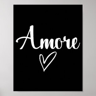 Amore - Italienische Liebe Valentinstag Poster