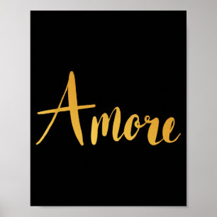 Amore - Italienische Liebe Valentinstag Poster