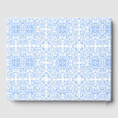 Amore Italy Lemons Blue Tiles Personalisiert Weddi Gästebuch (Rückseite)