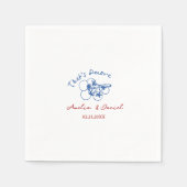 Amore Junggesellinnenabschied, That's Amore Brautp Serviette (Vorderseite)