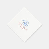Amore Junggesellinnenabschied, That's Amore Brautp Serviette (Ecke)
