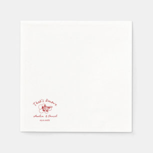 Amore Junggesellinnenabschied, That's Amore Brautp Serviette