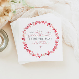 AMORE Kleine Sweetheart Valentine Day Baby Dusche Serviette