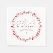 AMORE Kleine Sweetheart Valentine Day Baby Dusche Serviette (Vorderseite)