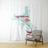AMORE - Liebe - Band Wandteppich (Beispiel)