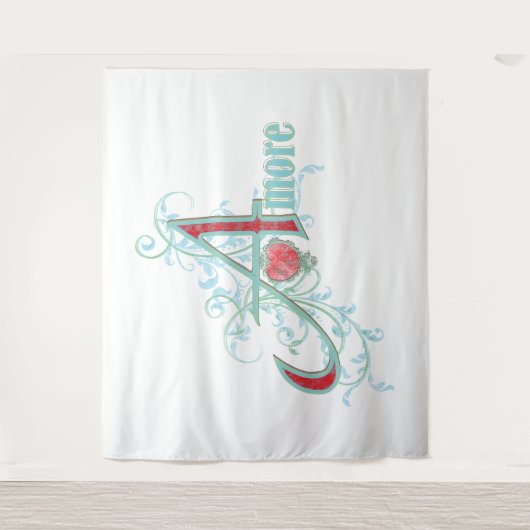 AMORE - Liebe - Band Wandteppich (Vorderseite)