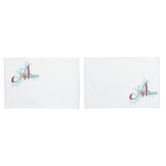 AMORE - Liebe - Pillowcases Kissenbezug (Vorderseite-Set)