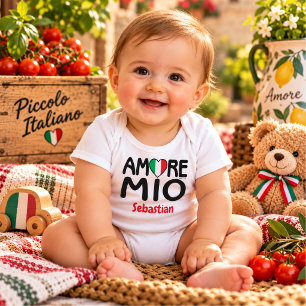AMORE MIO Baby-Body Baby Strampler