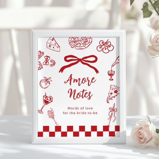 Amore Notizen That's Amore Rote Beratung Brautpart Poster