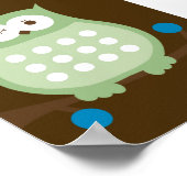 Amore Owls Pop Art Print 11 x 14 Poster (Ecke)