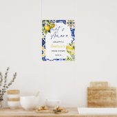 Amore Spritz Lemon Brautparty Begrüßungszeichen Poster (Küche)