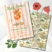 Amore Spritz Orange Brautparty Toile Einladung