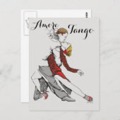 Amore Tango Postkarte (Vorne/Hinten)