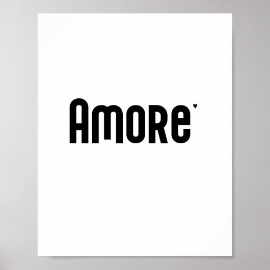 Amore - valentine typography poster (Vorne)