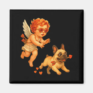 Amoretten jagen Französische Bulldogge Valentinsta Magnet