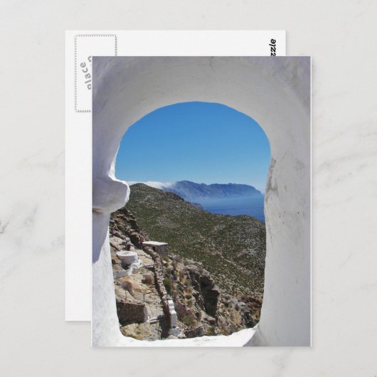 Amorgos Coast. Postkarte (Vorne/Hinten)