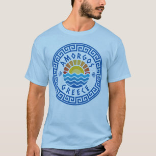 Amorgos Island, Griechenland - Light Blue Men T-Shirt