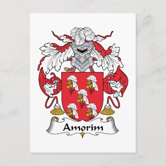 Amorim Familienwappen Postkarte (Vorderseite)