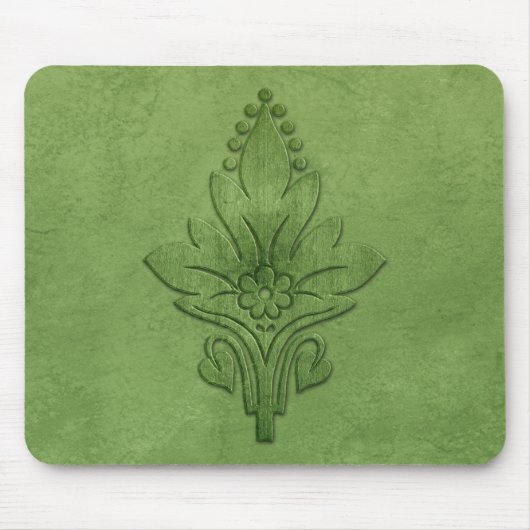Amoroso: GEALTERTES PERGAMENT im Grün Mousepad (Vorne)