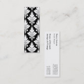 AMOROSO im Weiß auf Schwarzem Mini Visitenkarte (Vorne/Hinten)