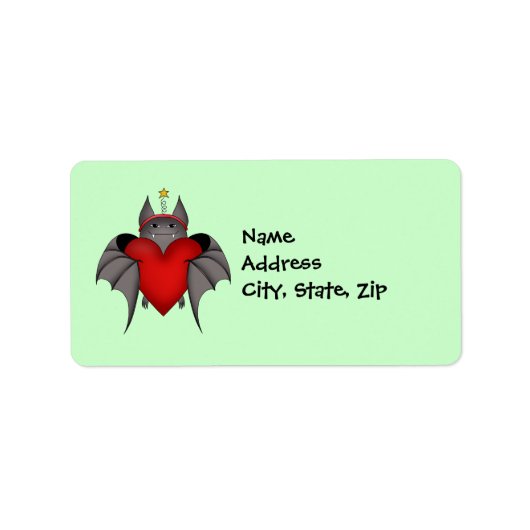 Amorotische lustige Gotische Weihnachtsschlampe mi Adressaufkleber (Vorne)