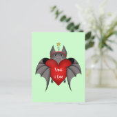 Amorous lustiges gotisches Weihnachtsschläger Feiertagspostkarte (Stehend Vorderseite)